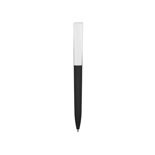 Ручка пластиковая soft-touch шариковая «Zorro», черный/белый