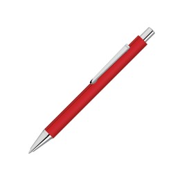 Ручка шариковая металлическая «Pyra» soft-touch с зеркальной гравировкой, красный