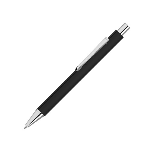 Ручка шариковая металлическая «Pyra» soft-touch с зеркальной гравировкой, черный