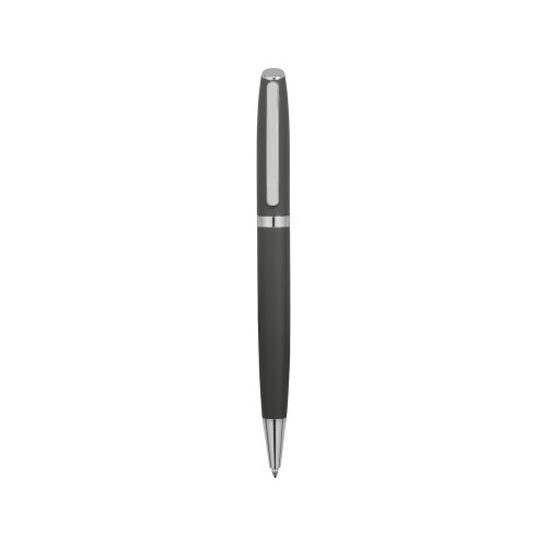 Ручка металлическая шариковая «Flow» soft-touch, серый/серебристый