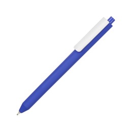 Ручка шариковая Pigra модель P03 PRM «софт-тач», синий/белый