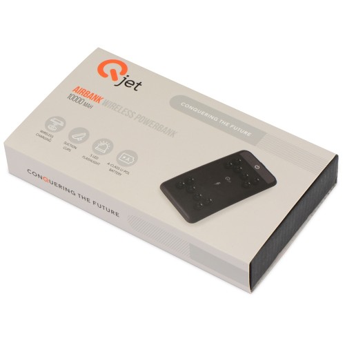 Портативное беспроводное зарядное устройство «Airbank», 10000 mAh, черный (Р)