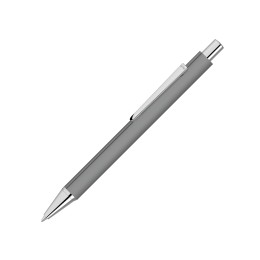 Ручка шариковая металлическая «Pyra» soft-touch с зеркальной гравировкой, серый