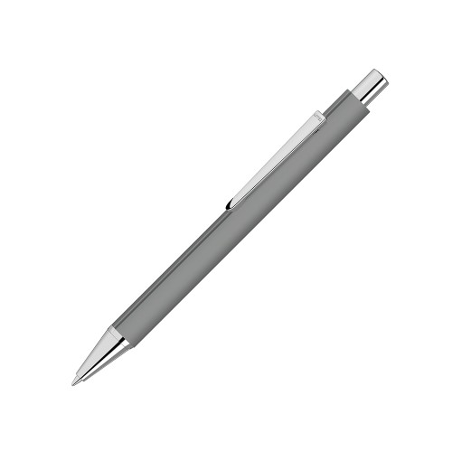 Ручка шариковая металлическая «Pyra» soft-touch с зеркальной гравировкой, серый