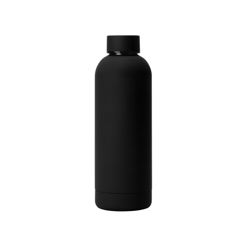 Вакуумная термобутылка "Cask" Waterline, soft touch, 500 мл, тубус, черный