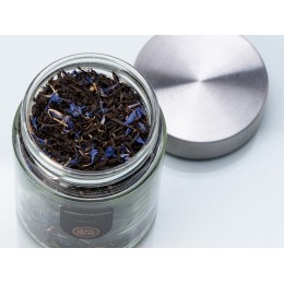 Чай черный, серия "Essence", с чабрецом и лепестками василька, стеклянная банка