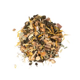 Чай зеленый, серия "Essence", с медом, имбирем и лимоном, стеклянная банка