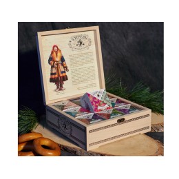 Подарочный набор c чаем "Сокровища Севера" в деревянной шкатулке без лого