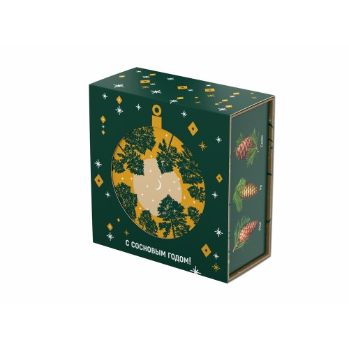 Подарочный набор c чаем "С сосновым годом!"