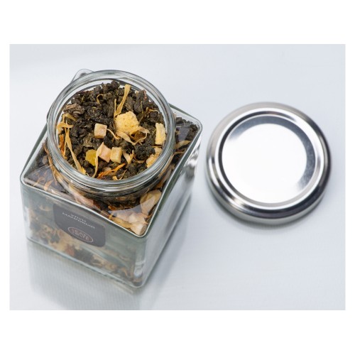 Чай манговый улун, серия "Bouquet", стеклянная банка