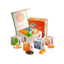 Подарочный набор с чаем и сладостями "ПодариМандари"