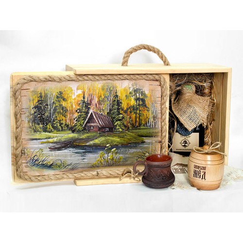 Подарочный набор "Лесная пасека", бежевый