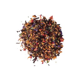 Чай ягодно-травяной, серия "Bouquet", ягодный пирог, стеклянная банка