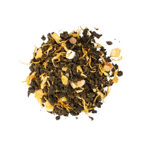 Чай манговый улун, серия "Bouquet", стеклянная банка