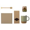 Подарочный набор с кружкой, медом и ложкой для меда, оливковый
