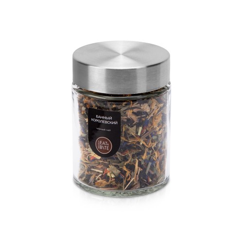 Чай черный, серия "Essence",  банный королевский, стеклянная банка