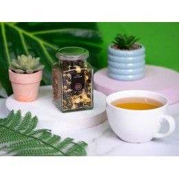 Чай манговый улун, серия "Bouquet", стеклянная банка