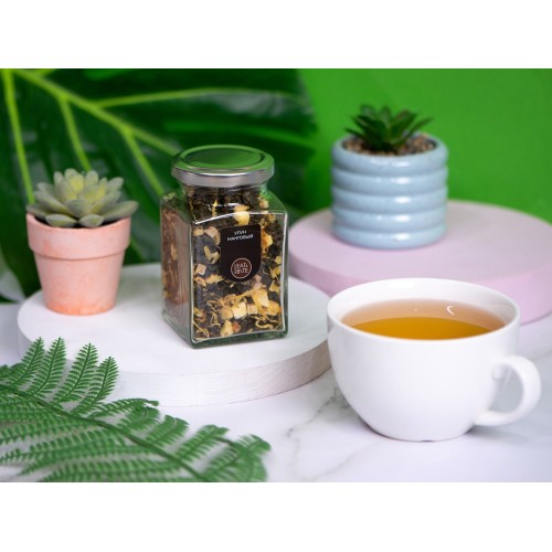 Чай манговый улун, серия "Bouquet", стеклянная банка