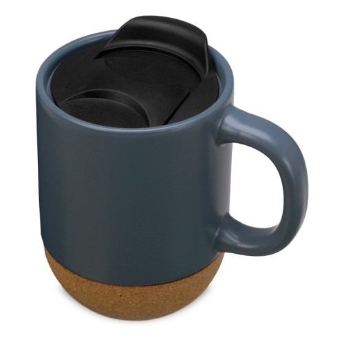 Подарочный набор с кружкой, медом и ложкой для меда, антрацит