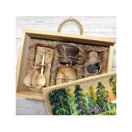 Подарочный набор "Лесная пасека", бежевый