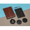 Бизнес-блокнот на молнии А5 «Fabrizio» с RFID защитой и ручкой, черный