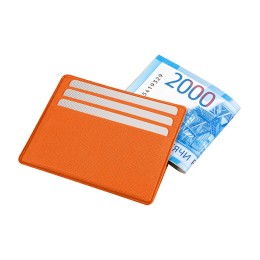 Картхолдер для денег и шести пластиковых карт "Favor", оранжевый