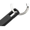 USB 2.0- флешка на 32 Гб c подсветкой логотипа «Hook LED», темно-серый, синяя подсветка