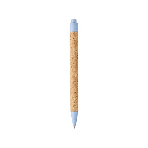 Шариковая ручка Midar из пробки и пшеничной соломы, cиний