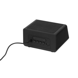 Беспроводная колонка с часами и функцией беспроводной зарядки «Sentry», черный (P)