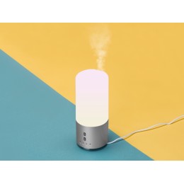 Увлажнитель воздуха с подсветкой "Breathe", белый/серебристый