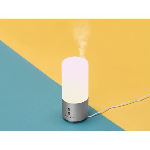 Увлажнитель воздуха с подсветкой "Breathe", белый/серебристый