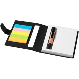 Набор стикеров "Expose" с ручкой и блокнотом А7, черный