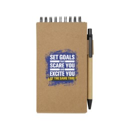 Flipper липкий блокнот с шариковой ручкой - Натуральный