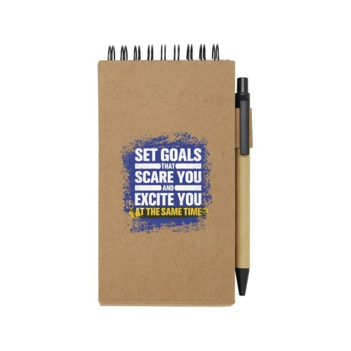 Flipper липкий блокнот с шариковой ручкой - Натуральный