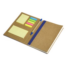 Блокнот с ручкой и набором стикеров А5 "Write and stick", синий