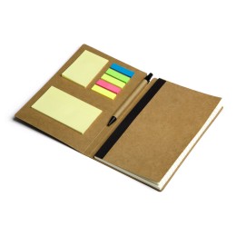 Блокнот с ручкой и набором стикеров А5 "Write and stick", черный