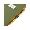 Ежедневник недатированный А5 "Verde" с нашивкой, зеленый