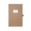 Ежедневник недатированный А5 "Total beige" с нашивкой, бежевый