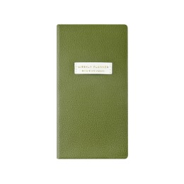 Еженедельник недатированный А6 "Verde" с нашивкой, зеленый