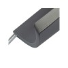 Ежедневник недатированный А5 "Megapolis Nappa Flex", графитовый серый