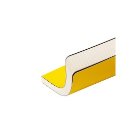 Ежедневник А5 недатированный «Megapolis Velvet Flex», желтый