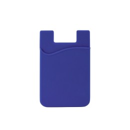 Картхолдер с креплением на телефон «Gummy», ярко-синий