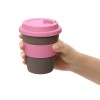 Стакан с силиконовой крышкой "Cafe", dust pink