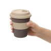 Стакан с силиконовой крышкой "Cafe", beige