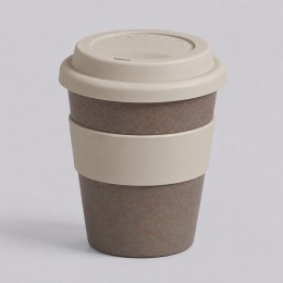Стакан с силиконовой крышкой "Cafe", beige