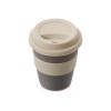Стакан с силиконовой крышкой "Cafe", beige