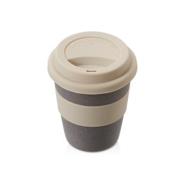 Стакан с силиконовой крышкой "Cafe", beige