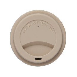 Стакан с силиконовой крышкой "Cafe", beige