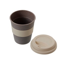Стакан с силиконовой крышкой "Cafe", beige