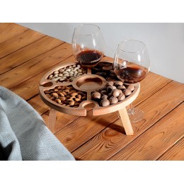 Деревянный столик на складных ножках "Outside party"